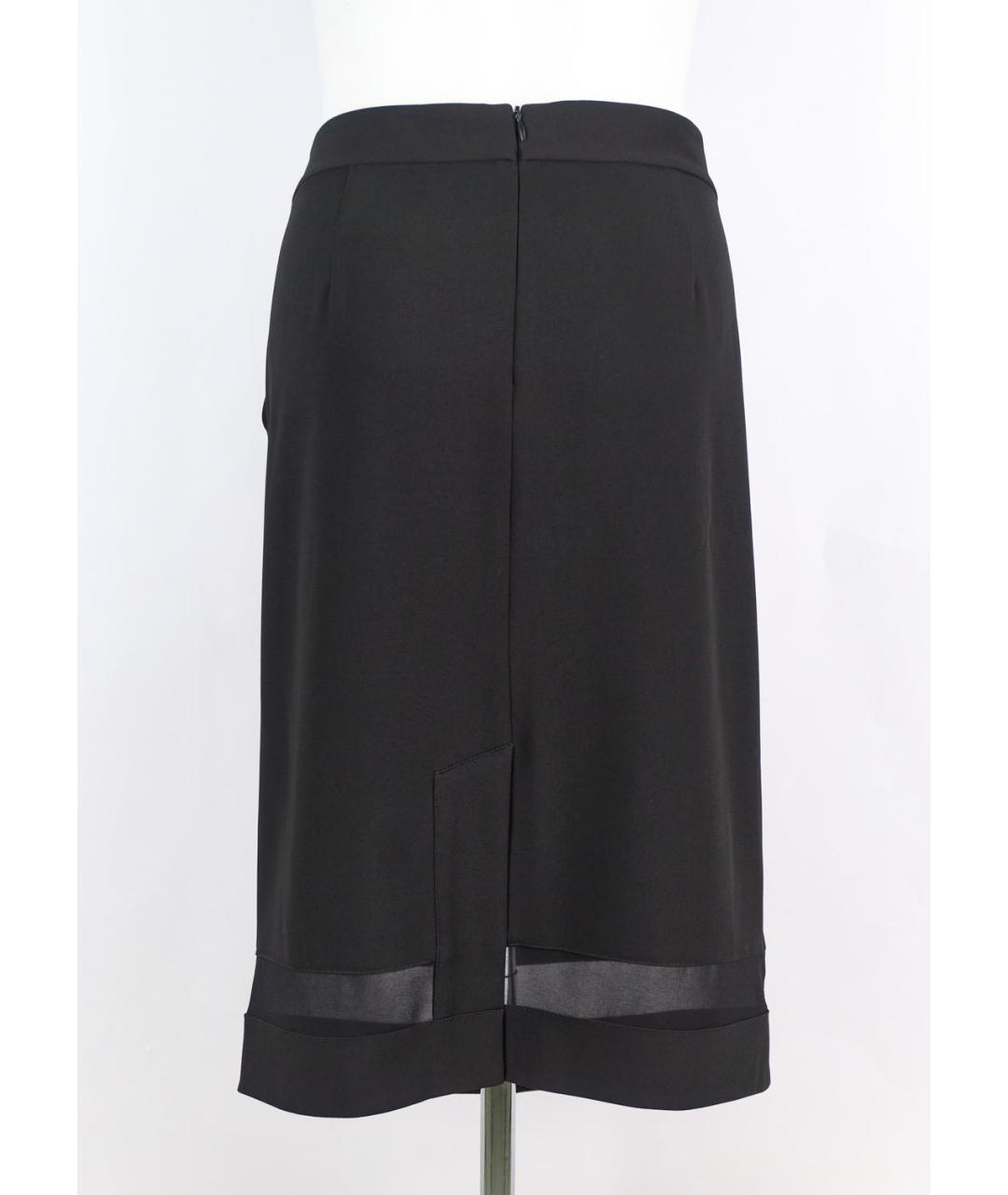 PHILOSOPHY Черная полиэстеровая юбка миди, фото 2