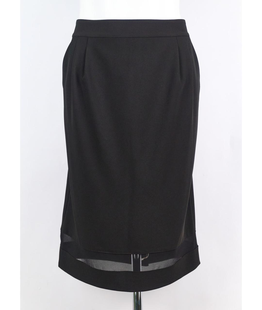 PHILOSOPHY Черная полиэстеровая юбка миди, фото 5