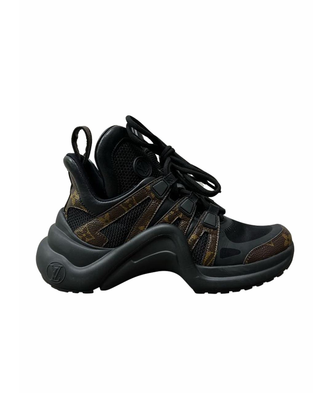 LOUIS VUITTON PRE-OWNED Черные резиновые кроссовки, фото 1