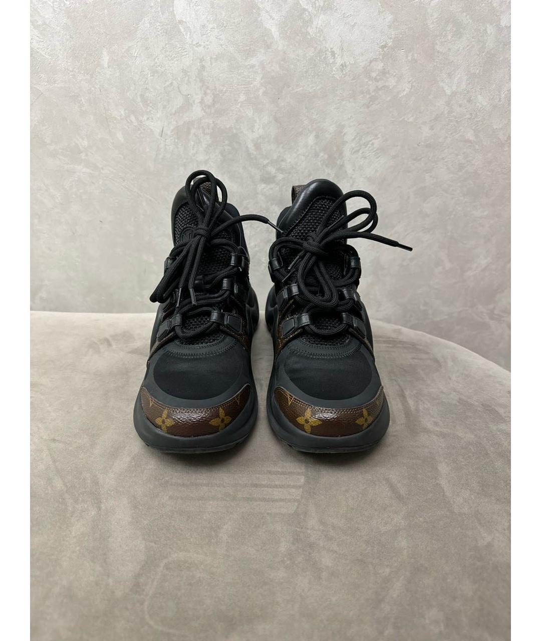 LOUIS VUITTON PRE-OWNED Черные резиновые кроссовки, фото 2