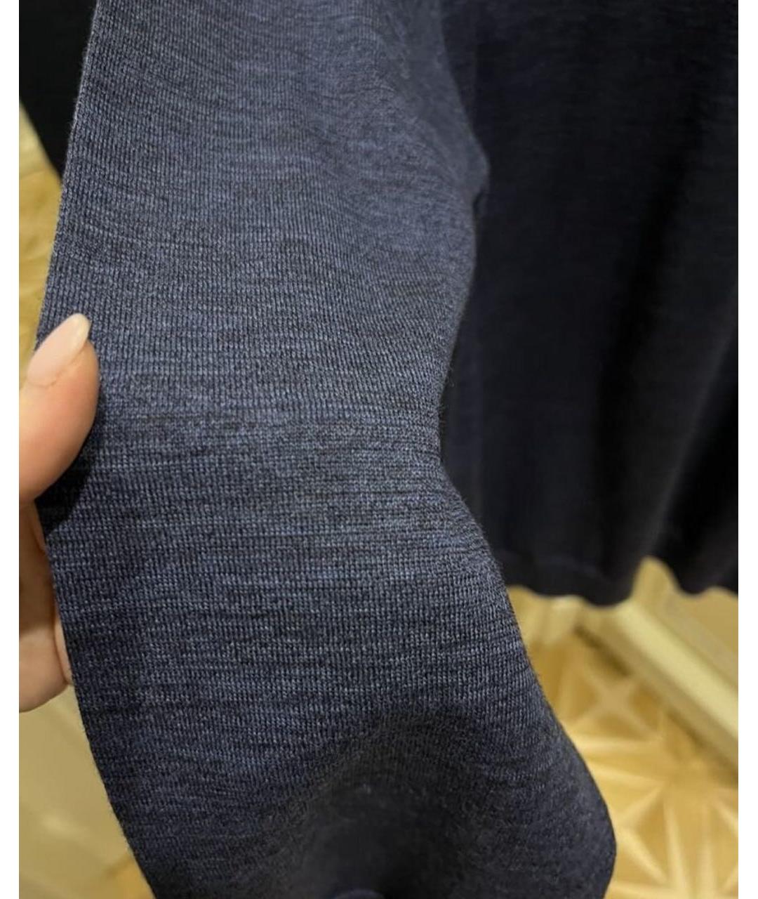 HUGO BOSS Темно-синий кашемировый джемпер / свитер, фото 4