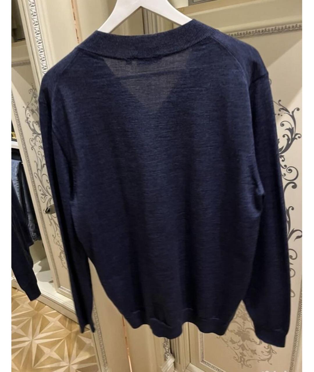 HUGO BOSS Темно-синий кашемировый джемпер / свитер, фото 2
