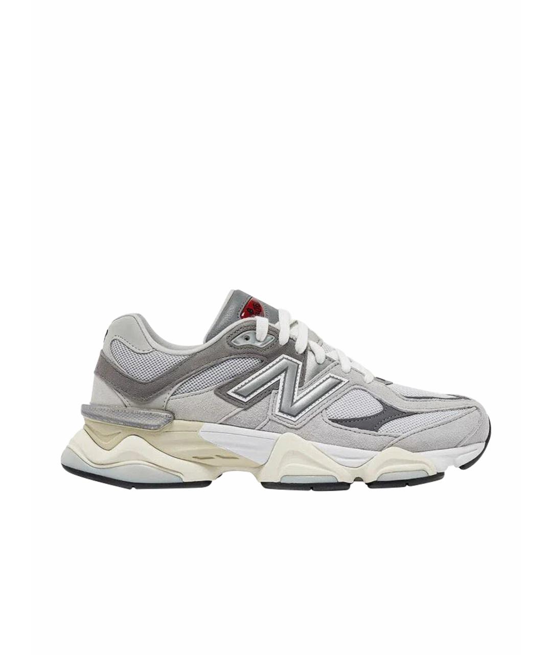 NEW BALANCE Серые текстильные низкие кроссовки / кеды, фото 1