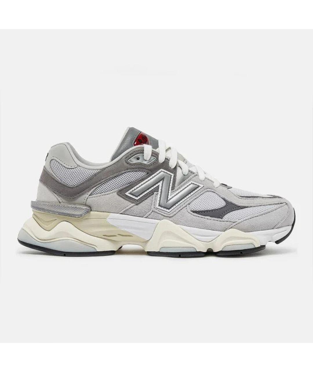 NEW BALANCE Серые текстильные низкие кроссовки / кеды, фото 3