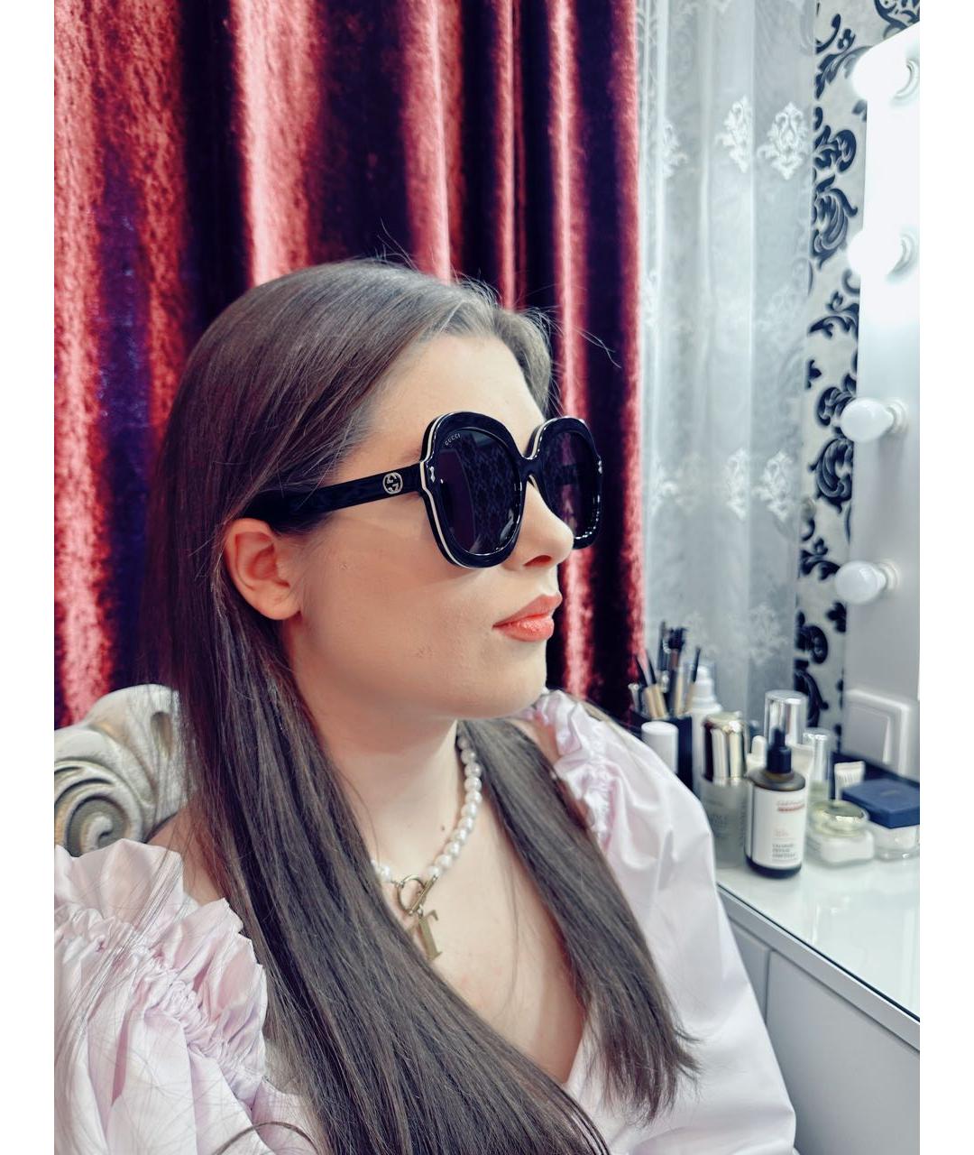 GUCCI Черные солнцезащитные очки, фото 4