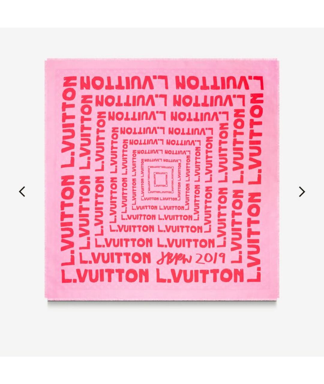 LOUIS VUITTON PRE-OWNED Розовый шерстяной шарф, фото 3