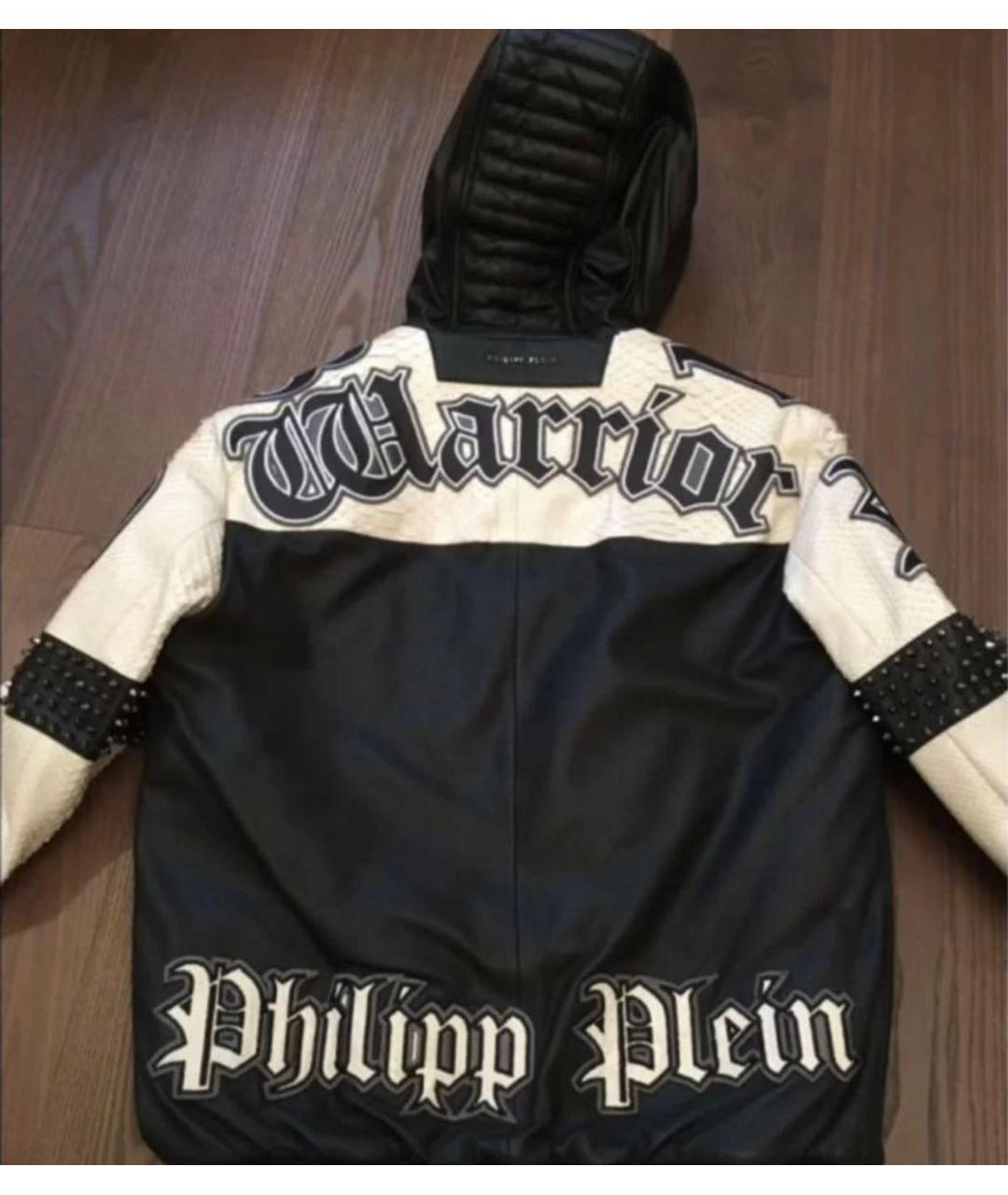 PHILIPP PLEIN Бежевая куртка из экзотической кожи, фото 2