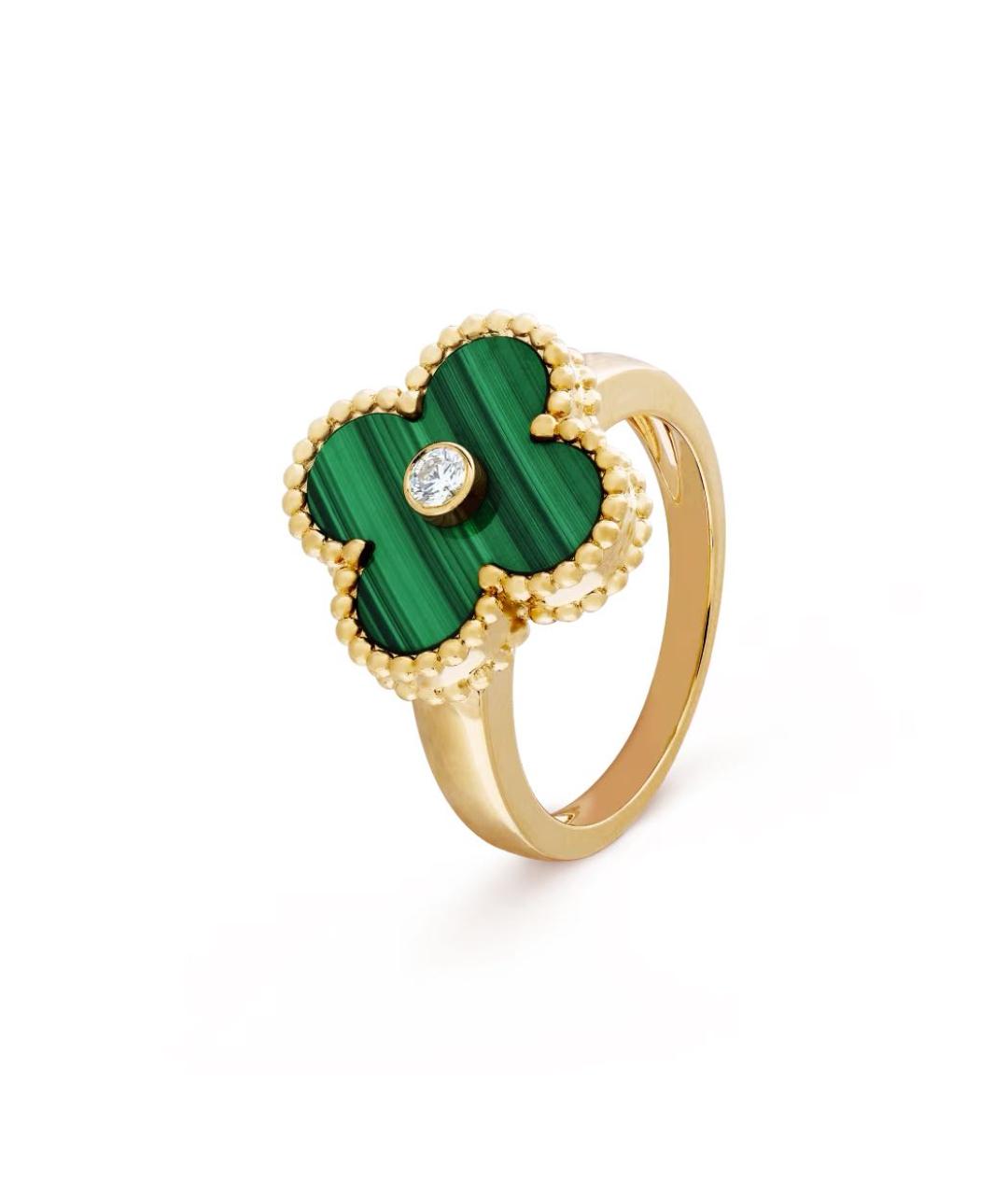 VAN CLEEF & ARPELS Зеленые кольцо из желтого золота, фото 2