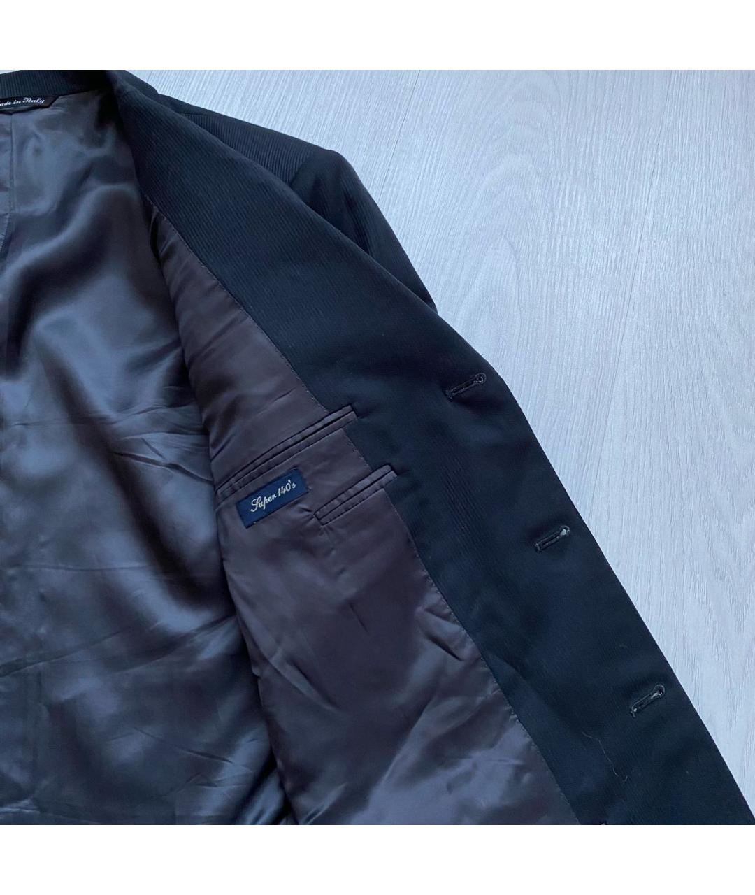 CANALI Черный шерстяной пиджак, фото 5