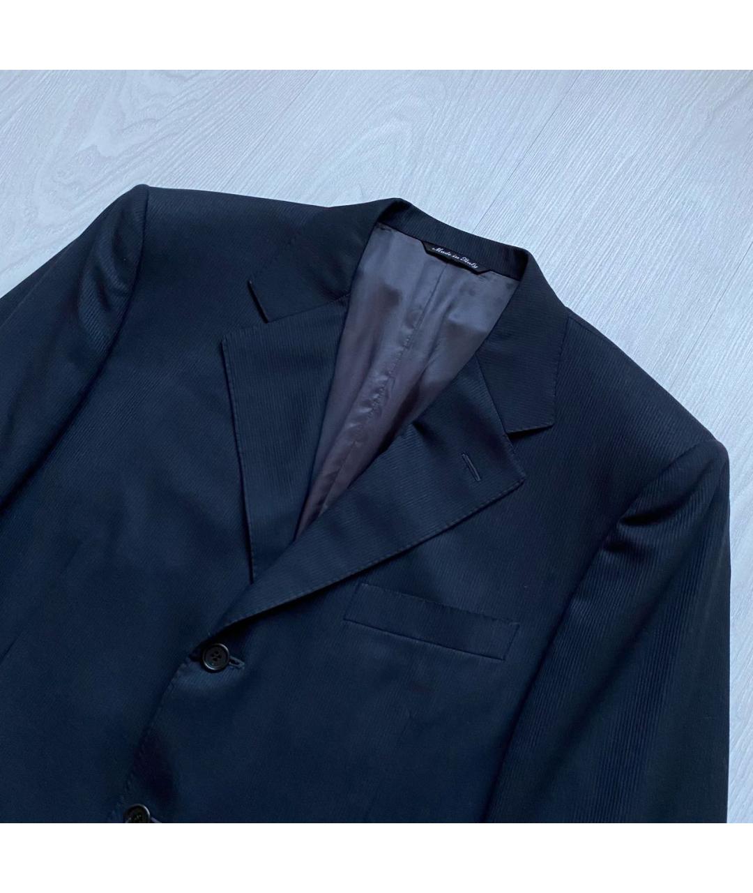 CANALI Черный шерстяной пиджак, фото 2