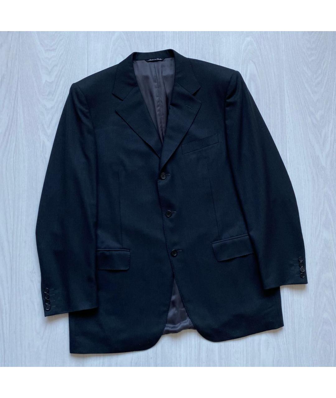CANALI Черный шерстяной пиджак, фото 9