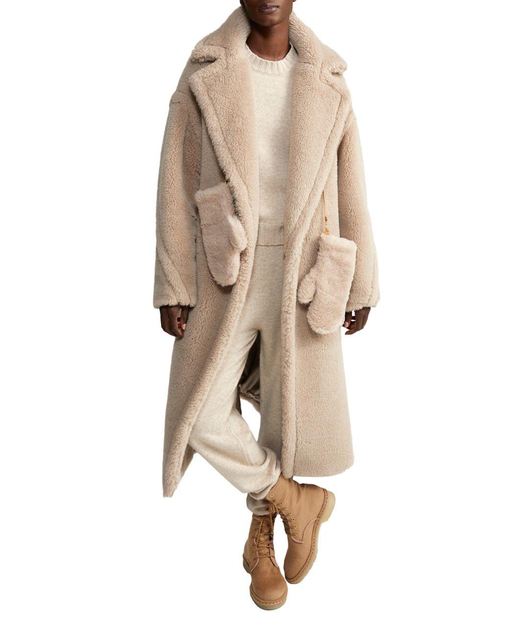 MAX MARA Бежевое шерстяное пальто, фото 5