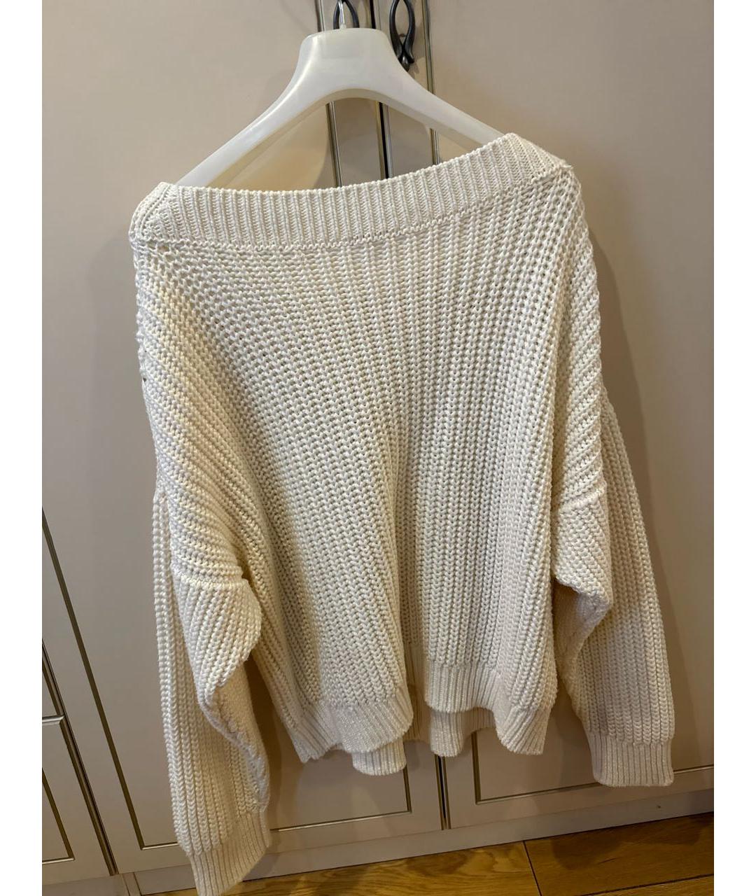 KITON Белый шелковый джемпер / свитер, фото 2