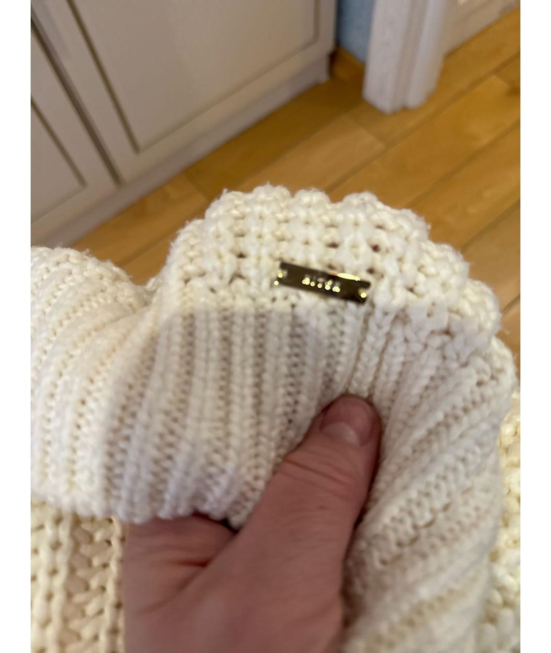 KITON Белый шелковый джемпер / свитер, фото 7