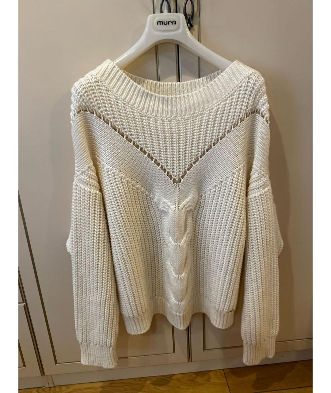 KITON Белый шелковый джемпер / свитер, фото 9