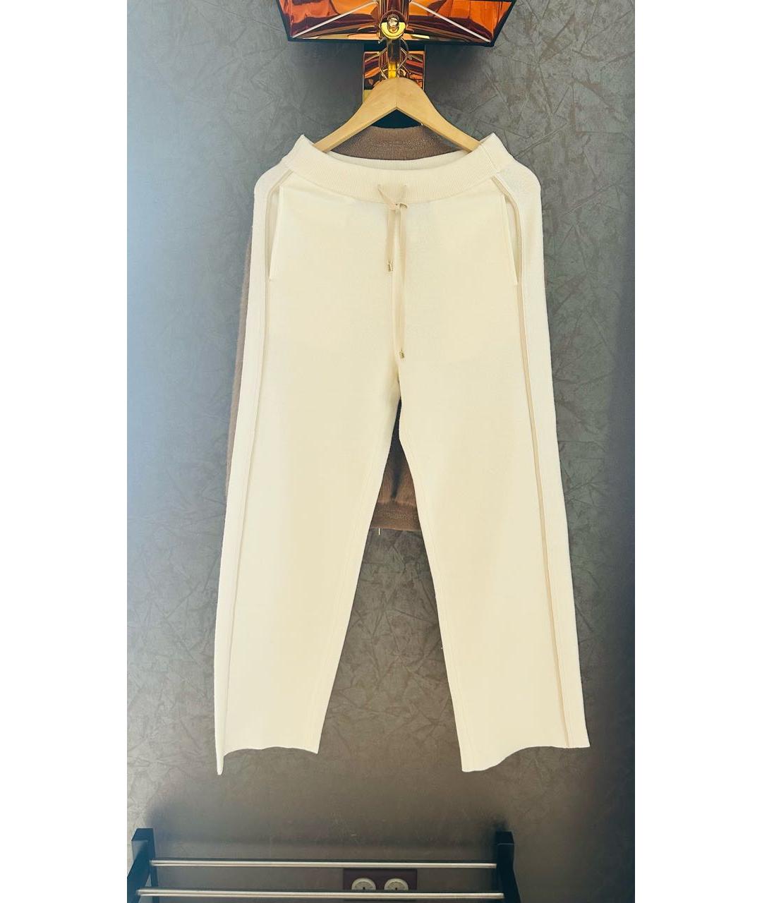 LORENA ANTONIAZZI Белый кашемировый костюм с брюками, фото 5