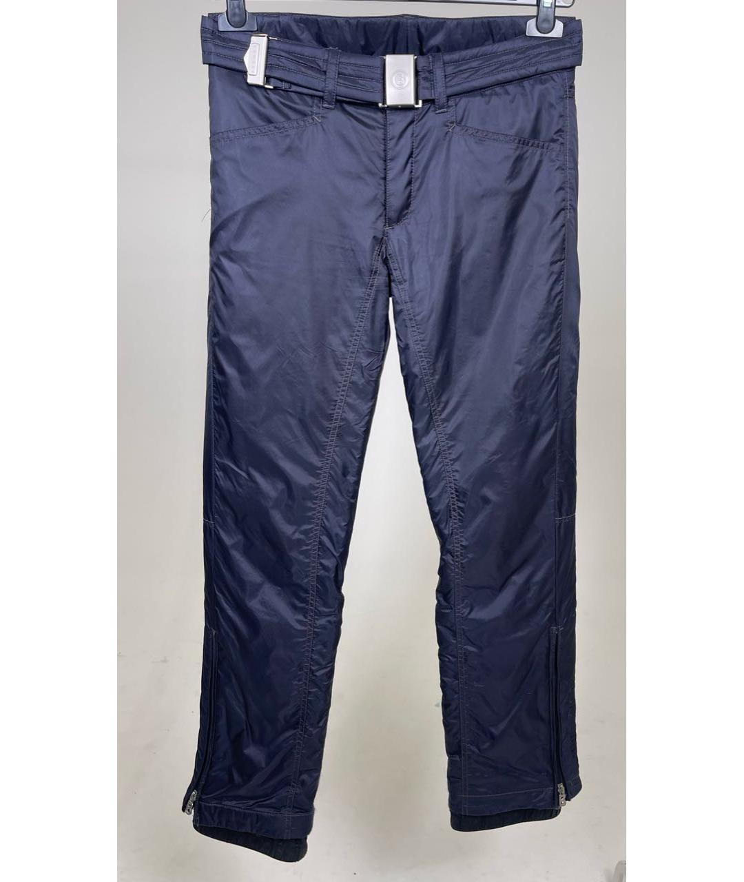 BOGNER Синие полиамидовые прямые брюки, фото 5