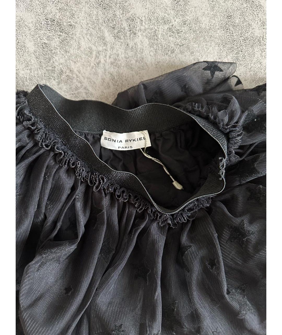 SONIA RYKIEL Черная синтетическая юбка, фото 2