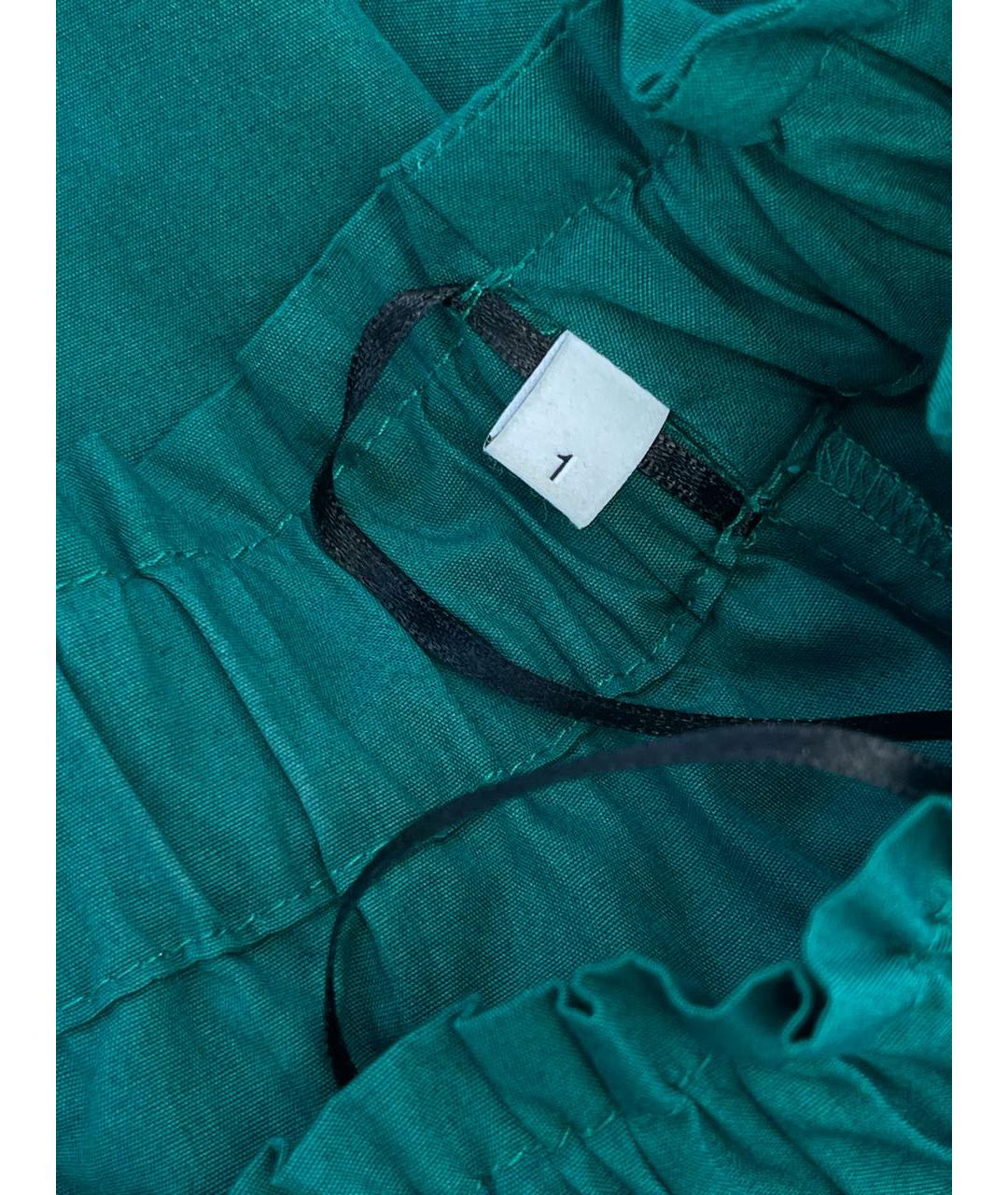 SANDRO Зеленые хлопковое повседневное платье, фото 7
