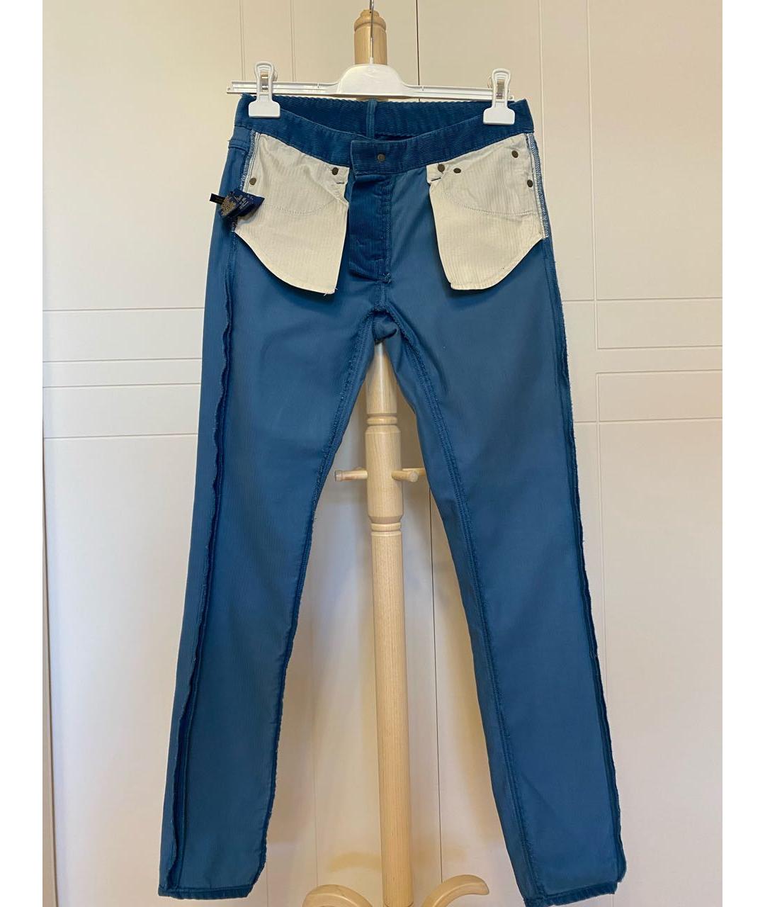POLO RALPH LAUREN Синие хлопковые джинсы слим, фото 5