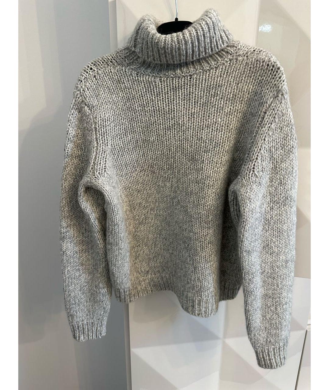 MONCLER Серый шерстяной джемпер / свитер, фото 6