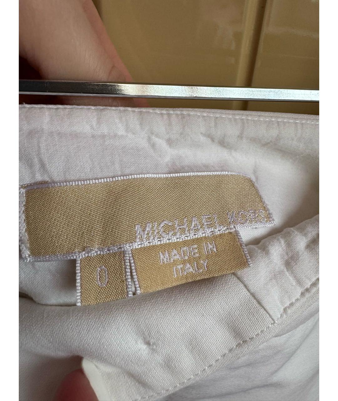 MICHAEL KORS Белые хлопковые шорты, фото 3