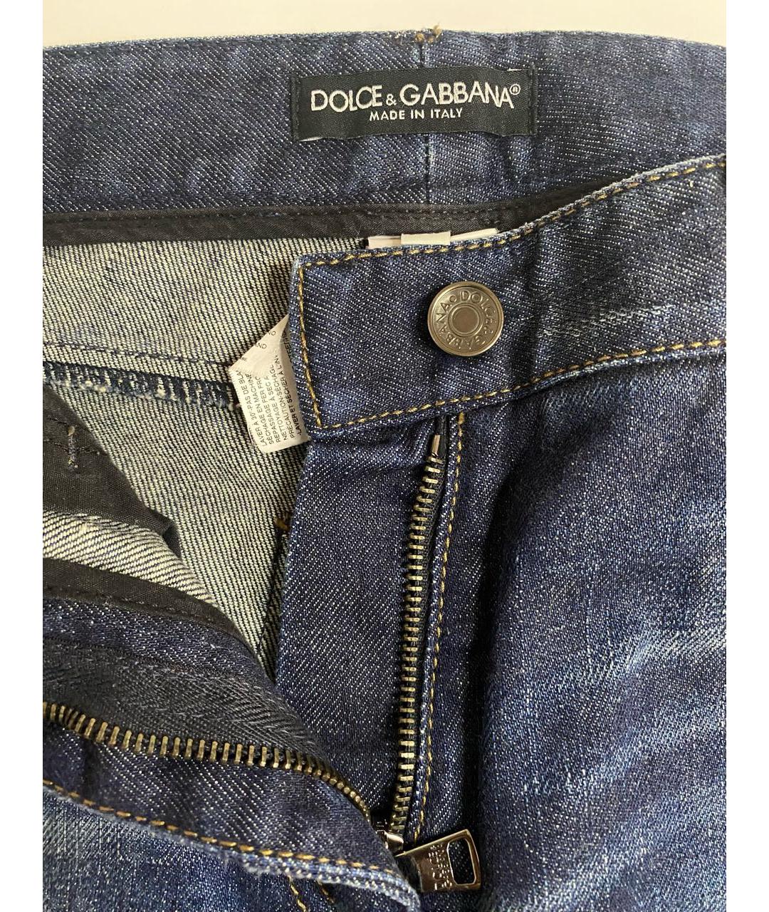 DOLCE&GABBANA Темно-синие джинсы слим, фото 6