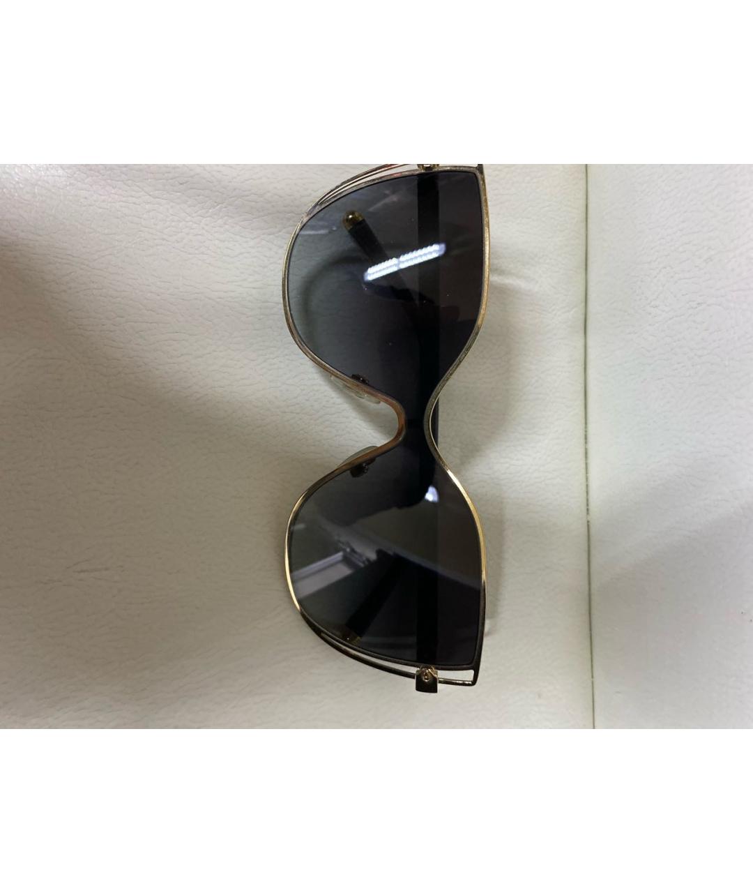 DOLCE&GABBANA Черные металлические солнцезащитные очки, фото 6