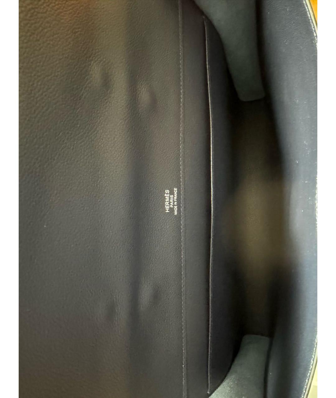 HERMES PRE-OWNED Темно-синий кожаный портфель, фото 5
