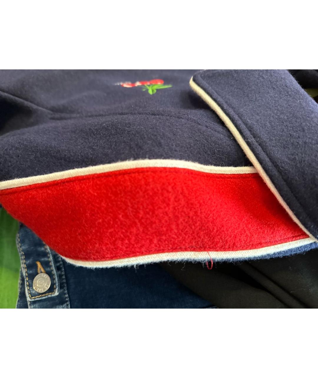 GUCCI Темно-синяя шерстяная куртка, фото 8