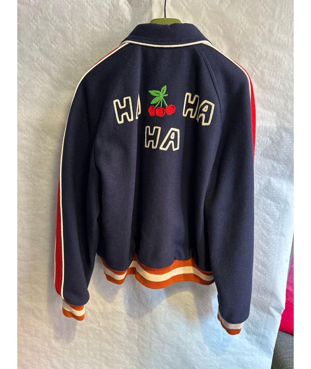 GUCCI Темно-синяя шерстяная куртка, фото 2