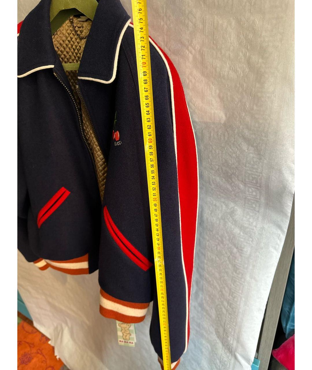 GUCCI Темно-синяя шерстяная куртка, фото 4