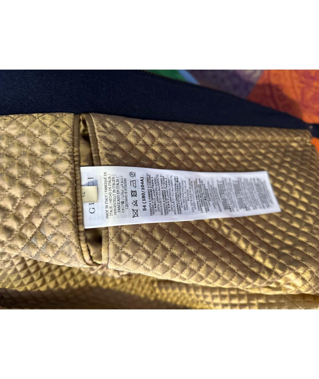 GUCCI Темно-синяя шерстяная куртка, фото 5