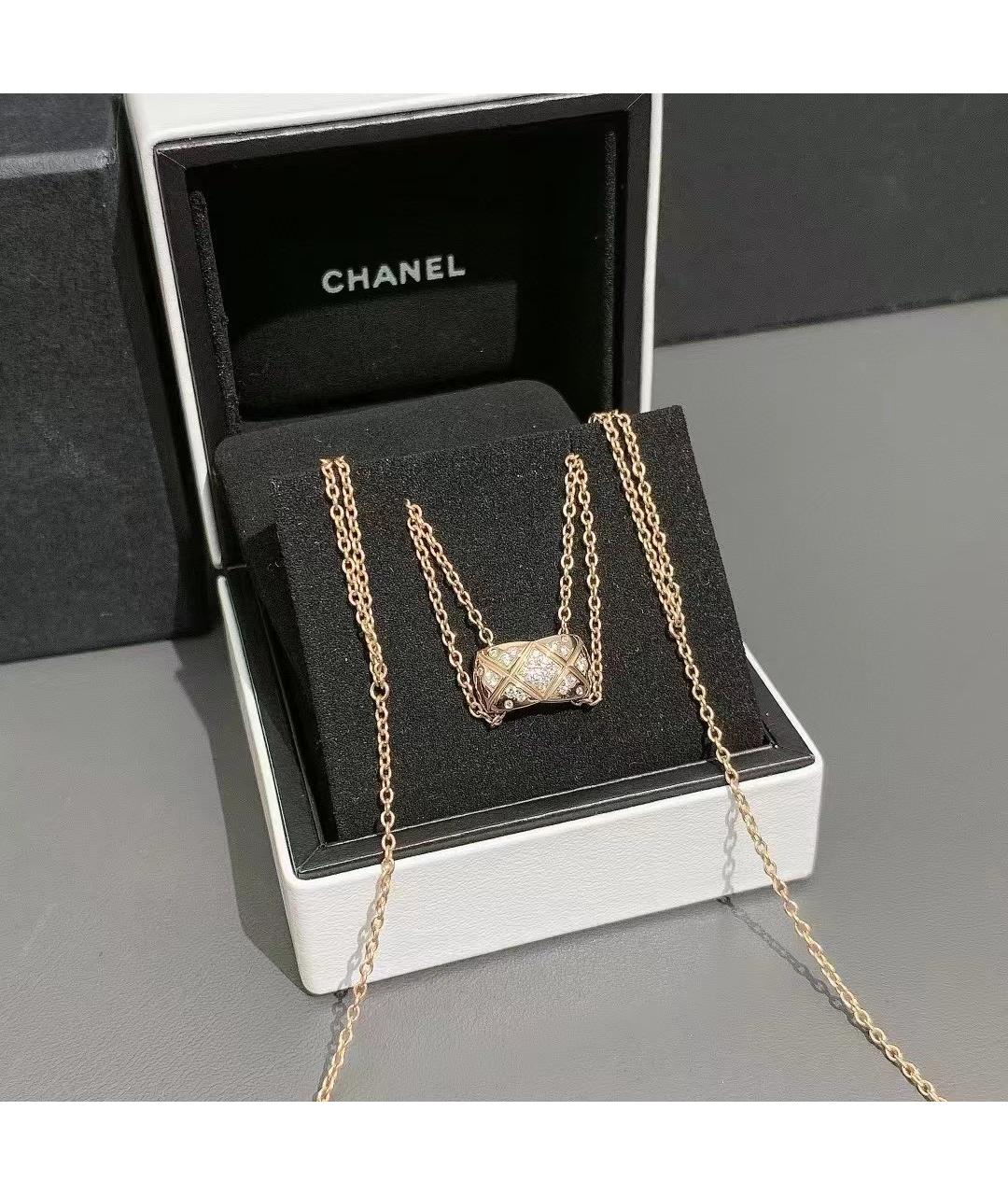 CHANEL Золотая подвеска из розового золота, фото 4