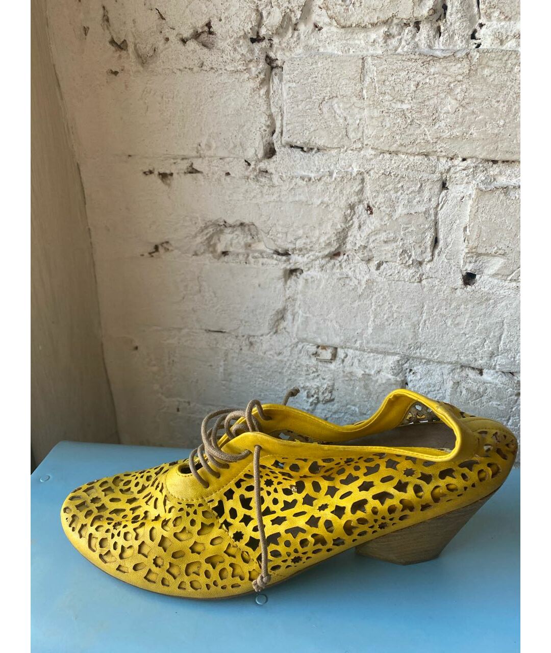 MARSELL Желтые кожаные ботинки, фото 4