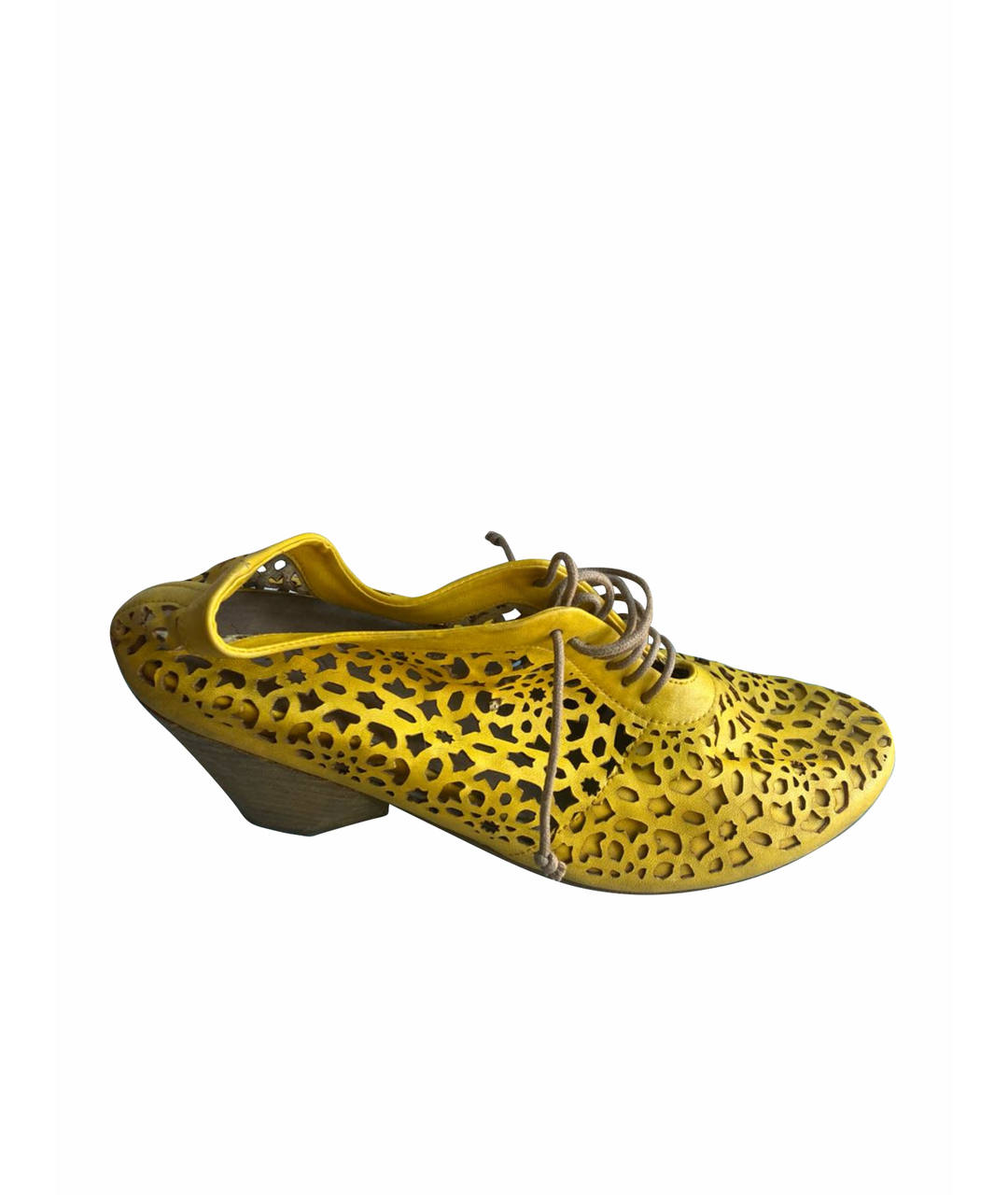 MARSELL Желтые кожаные ботинки, фото 1