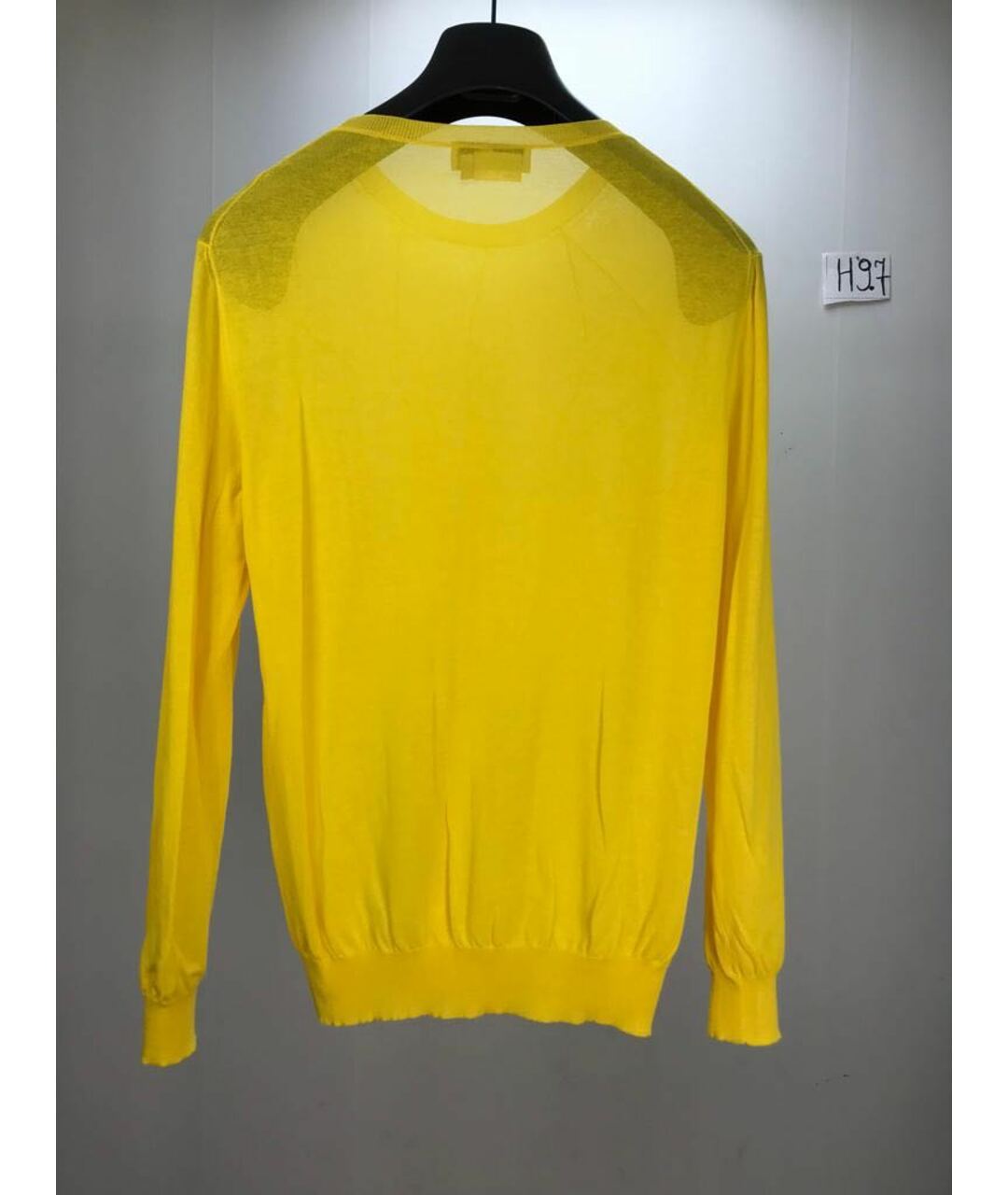 SALVATORE FERRAGAMO Желтый хлопковый джемпер / свитер, фото 2