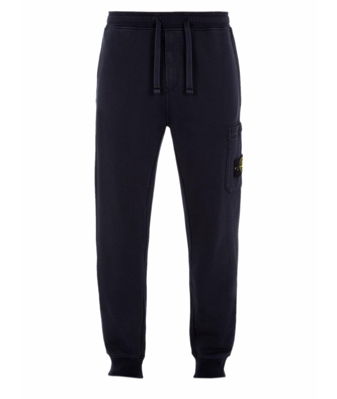 STONE ISLAND Синие хлопковые повседневные брюки, фото 1
