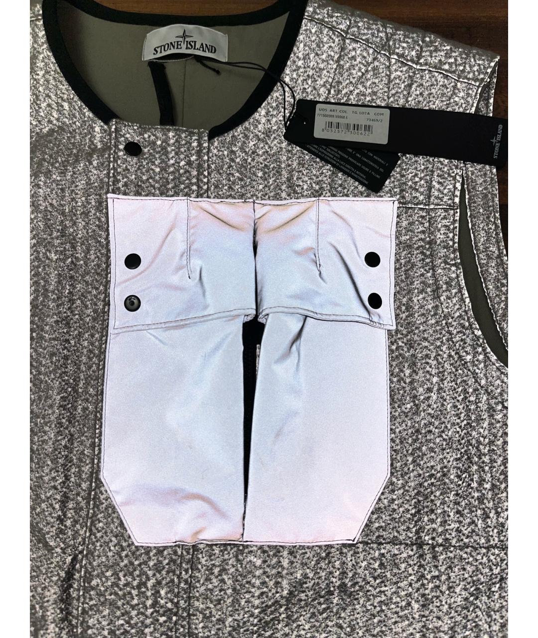 STONE ISLAND Бежевый полиамидовый жилет, фото 4