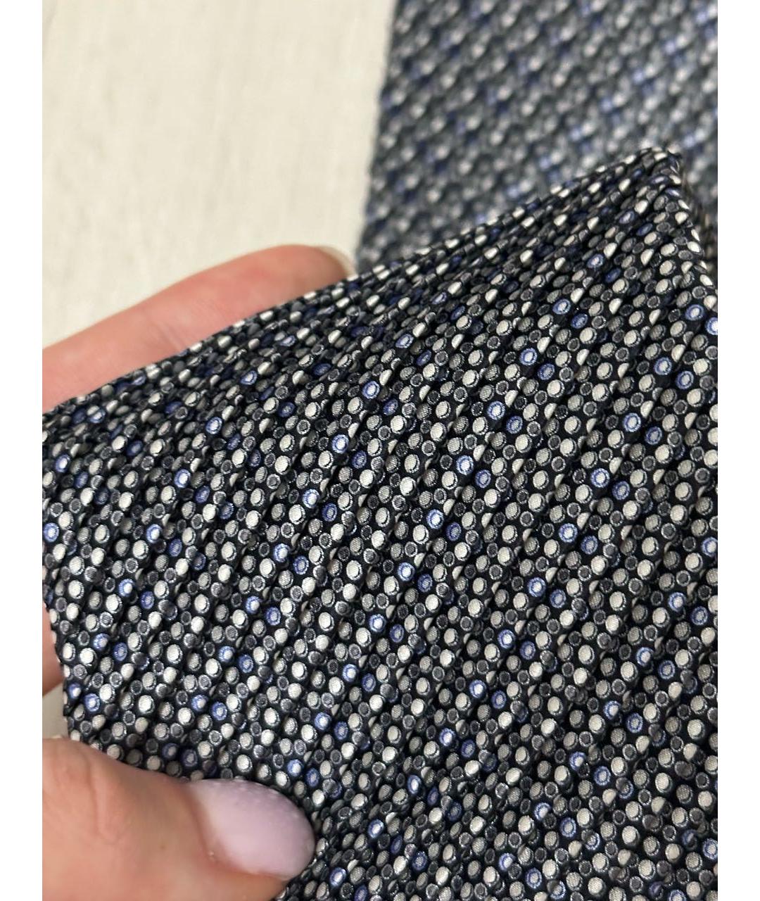 BRIONI Антрацитовый шелковый галстук, фото 2