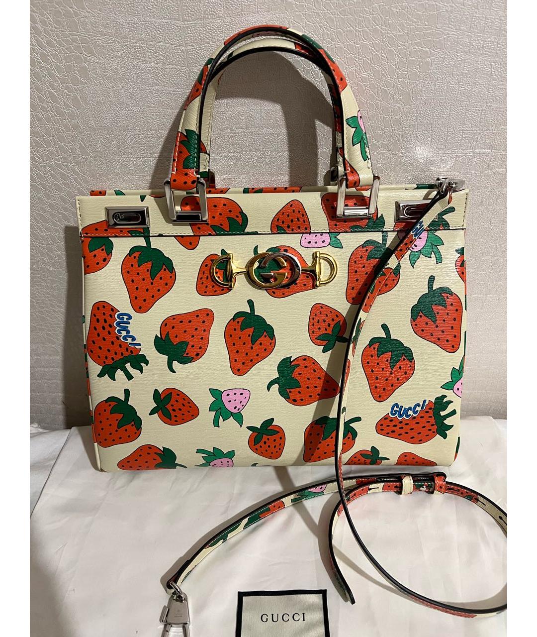 GUCCI Мульти кожаная сумка с короткими ручками, фото 6