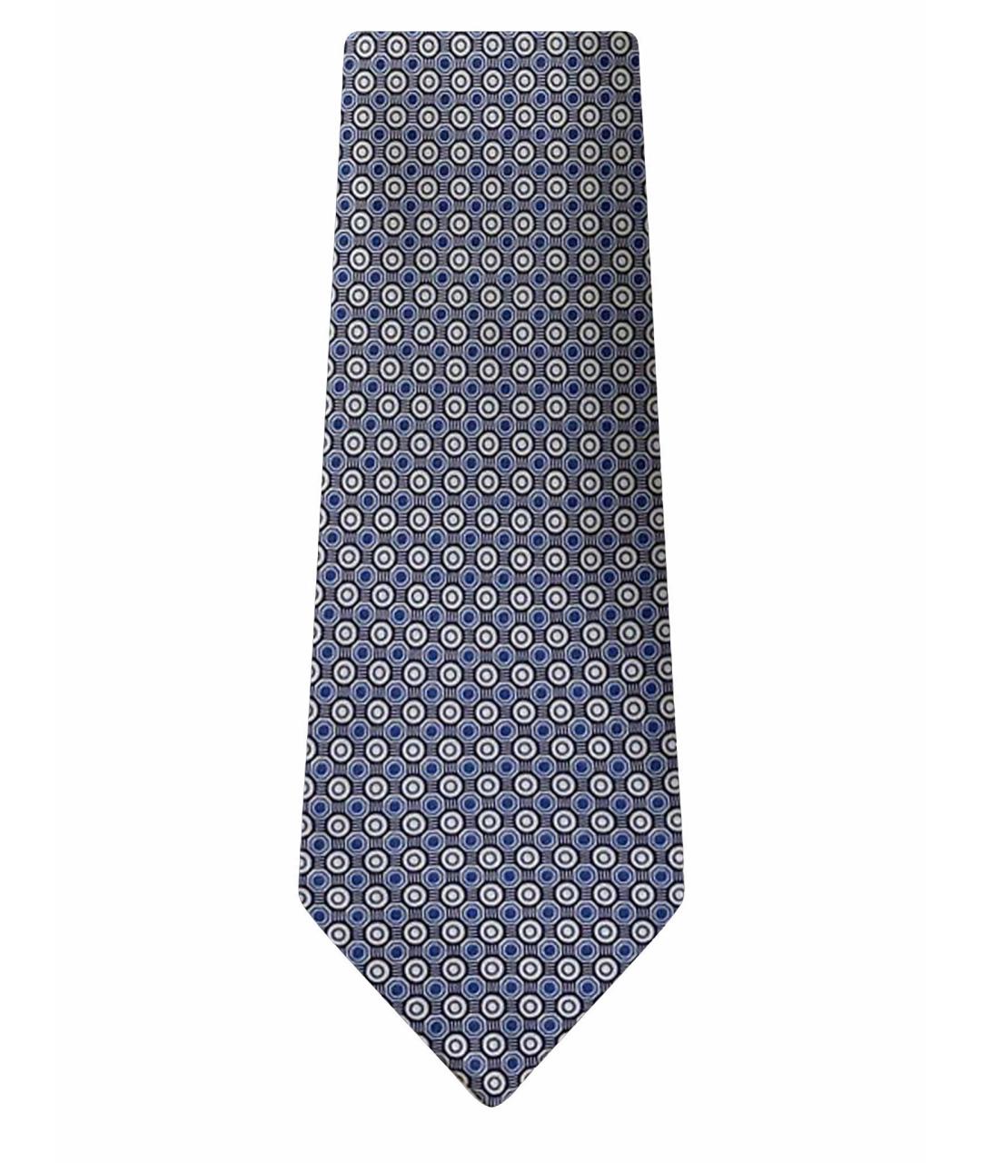 BRIONI Синий шелковый галстук, фото 1