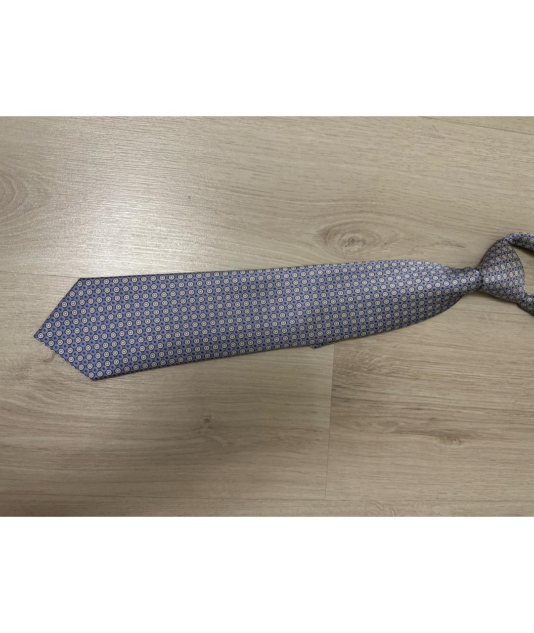 BRIONI Синий шелковый галстук, фото 5