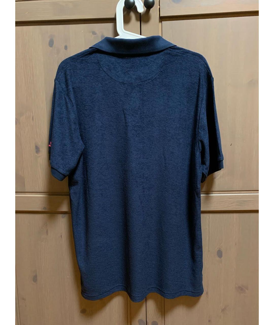 MC2 SAINT BARTH Синее поло с коротким рукавом, фото 2