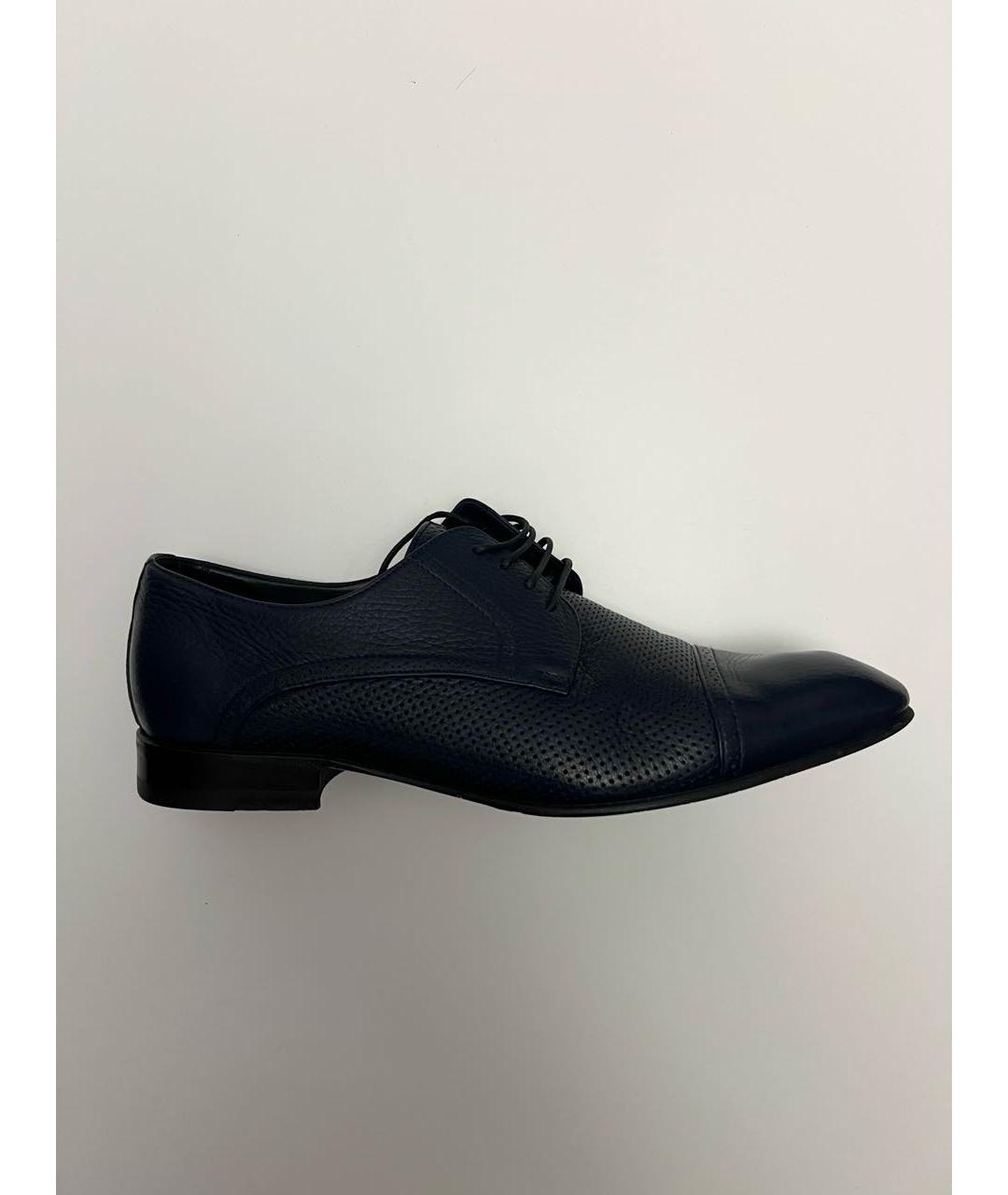 BARRETT Темно-синие кожаные туфли, фото 9