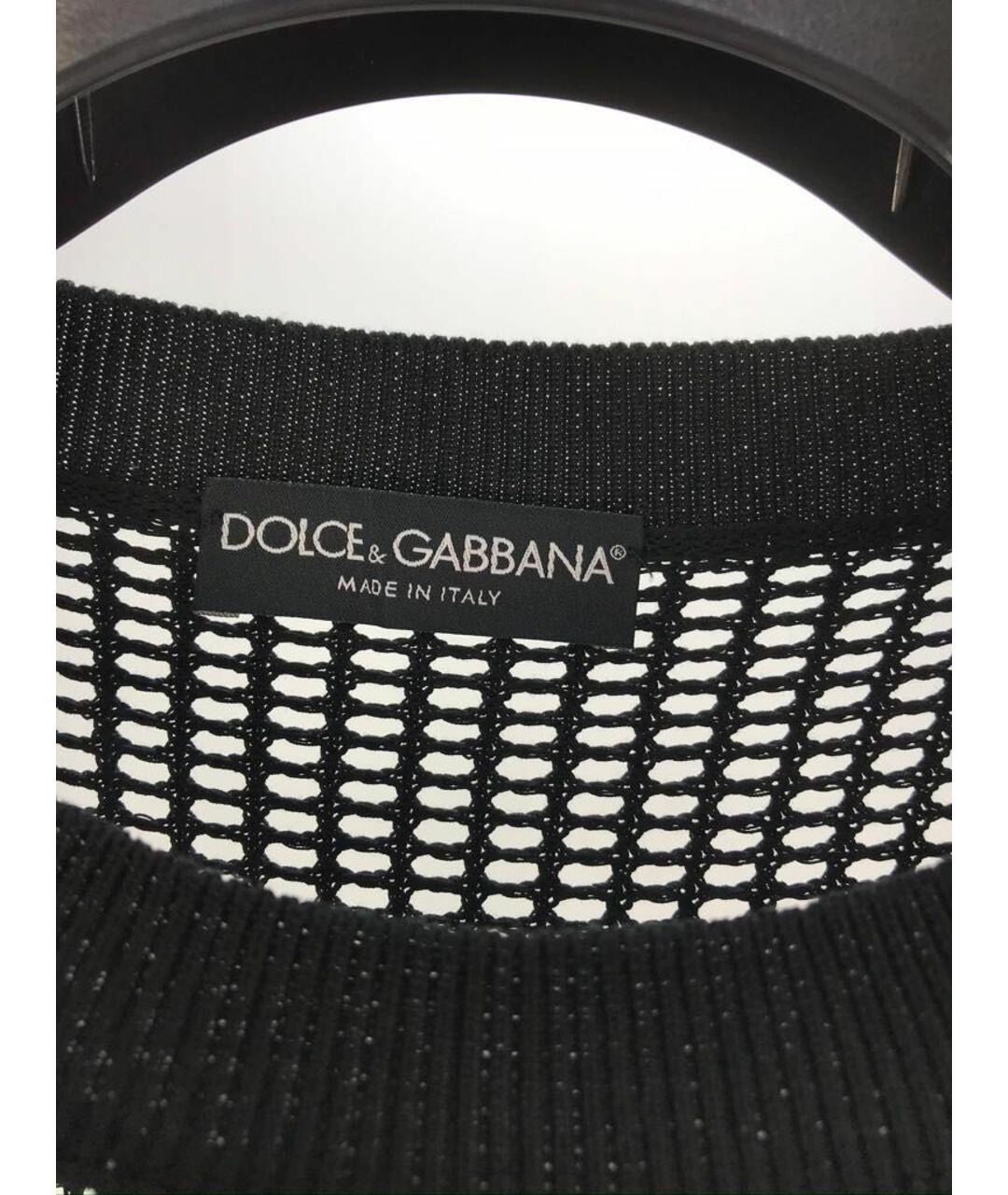 DOLCE&GABBANA Черный хлопковый джемпер / свитер, фото 2