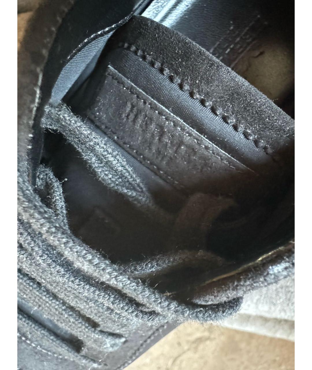 HERMES PRE-OWNED Черные замшевые кроссовки, фото 6