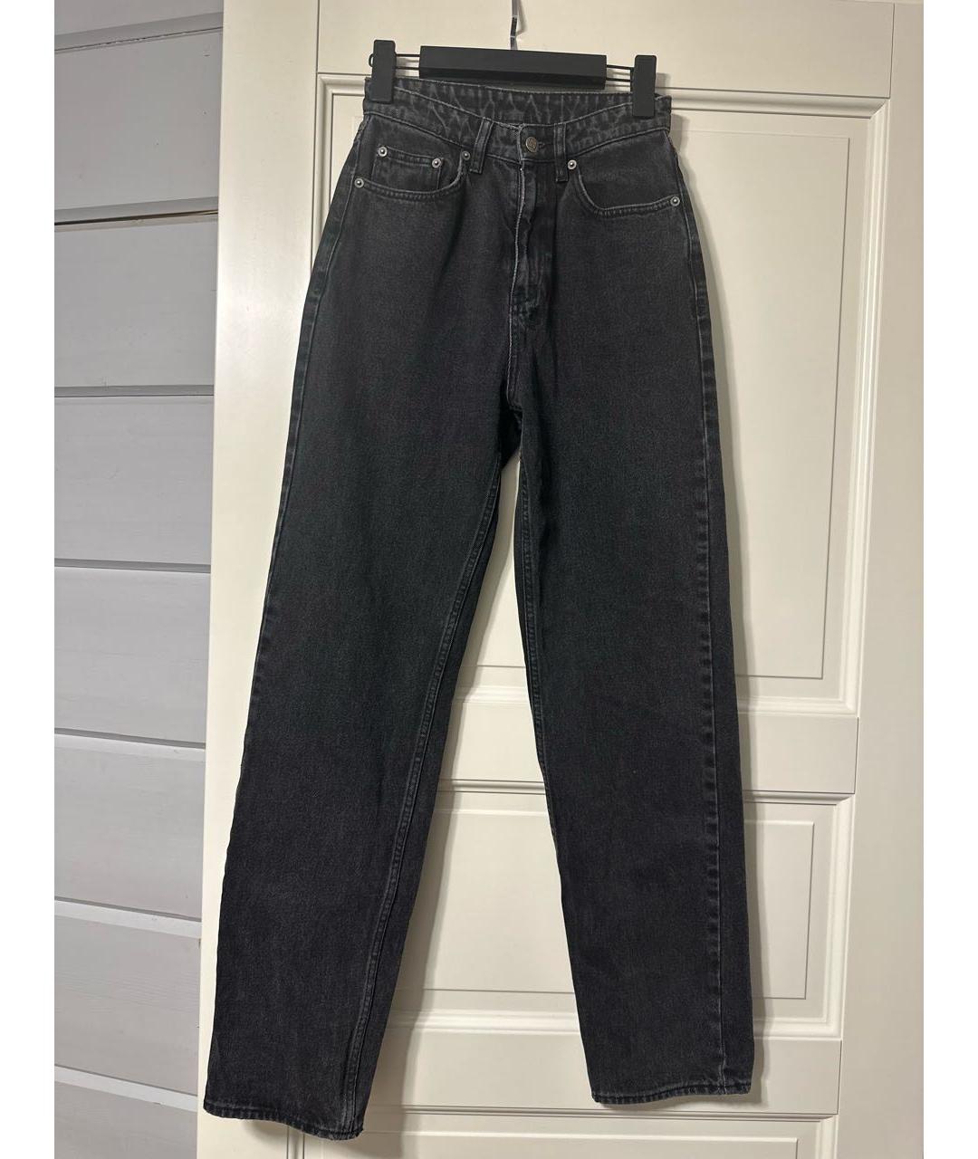 KSUBI Черные хлопко-кашемировые прямые джинсы, фото 5