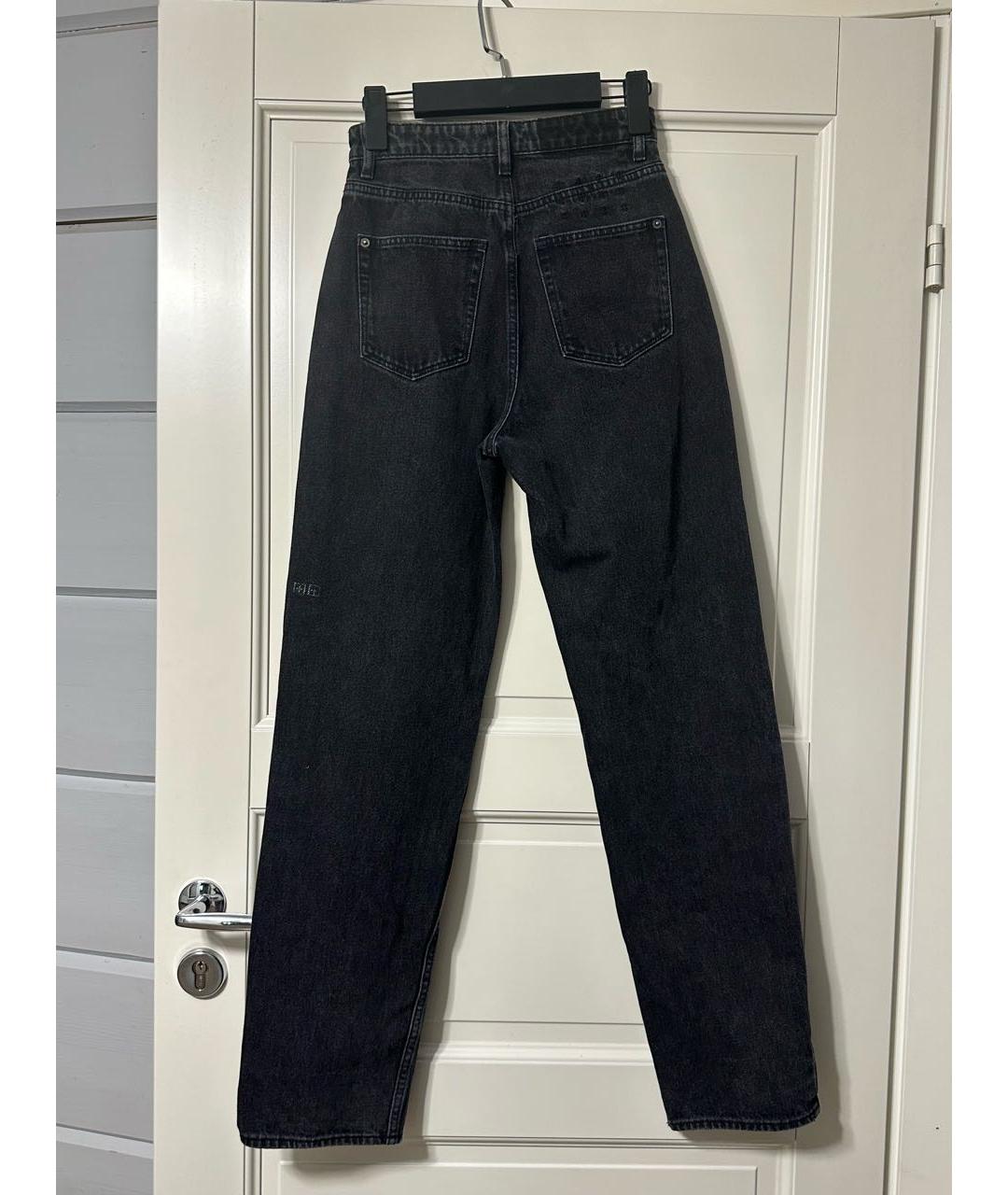 KSUBI Черные хлопко-кашемировые прямые джинсы, фото 2