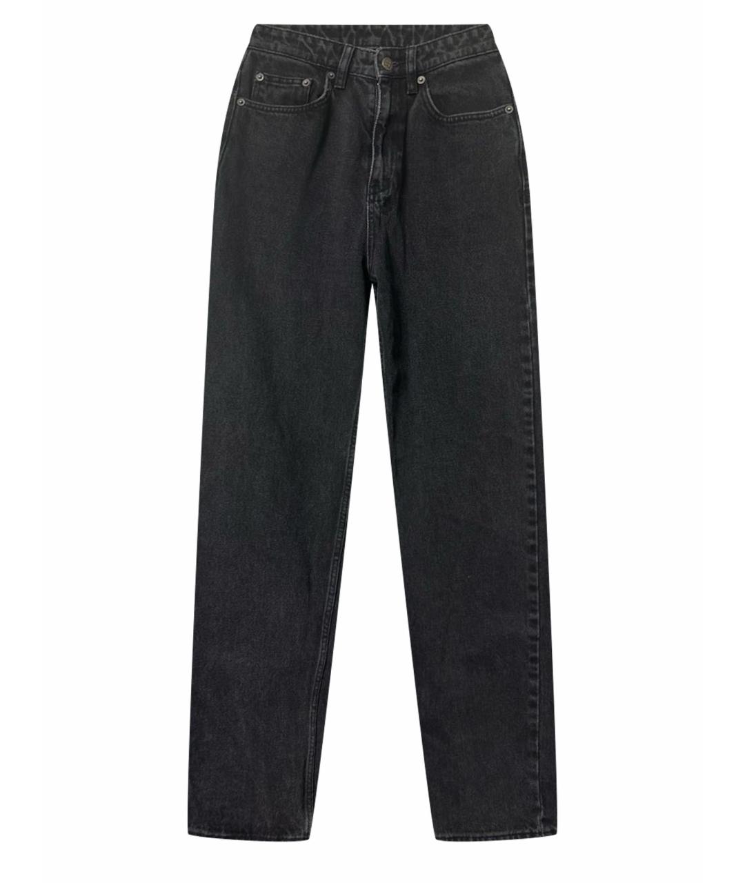 KSUBI Черные хлопко-кашемировые прямые джинсы, фото 1